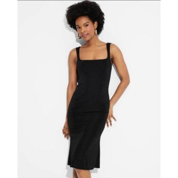Wild Fable Dresses & Skirts - Wild Fable Black Square Neck Midi Dress size XS